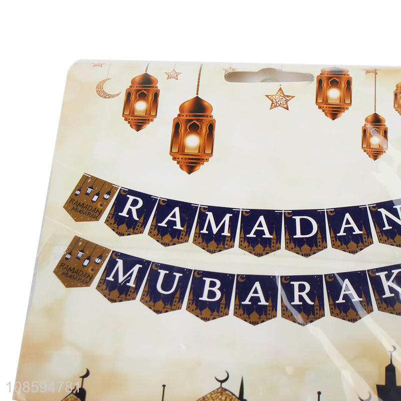 Most popular ramadan mubarak banner decoration for party supplies