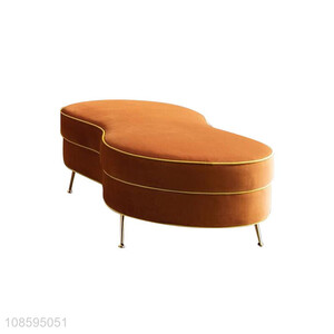 New product luxury upholstered bench lounge shoe changing stool