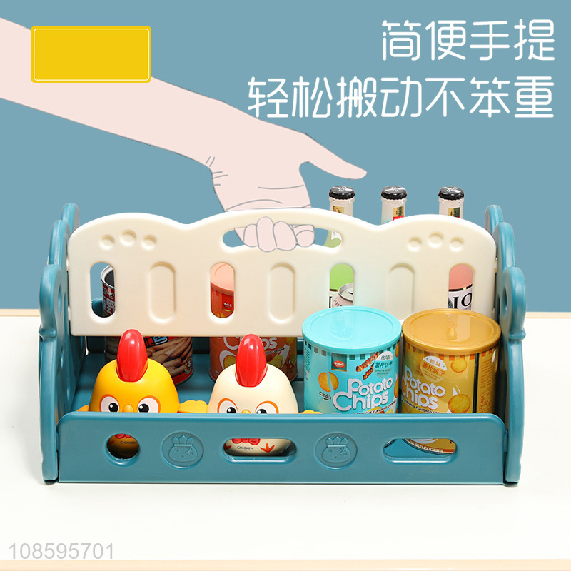 China imports indoor toy storage shelf kindergarten plastic bookshelf