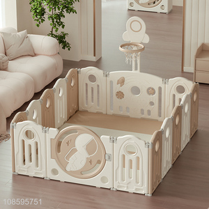 New product eco-friendly plastic indoor safety playpen for baby
