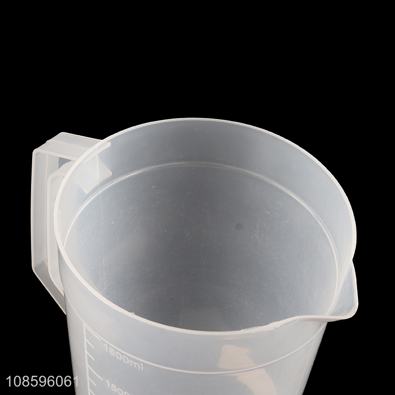 Factory supply 1800ml heat resistant plastic water jug with 4 cups
