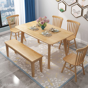 Factory price home simple rectangular table dining table
