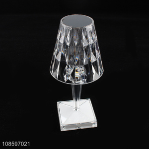 China factory acrylic crystal table lamp usb charging touch lamp