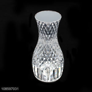 Factory supply vase shape crystal table lamp touch lamp for sale