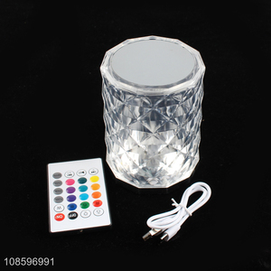Yiwu market delicate crystal usb charging touch lamp table lamp
