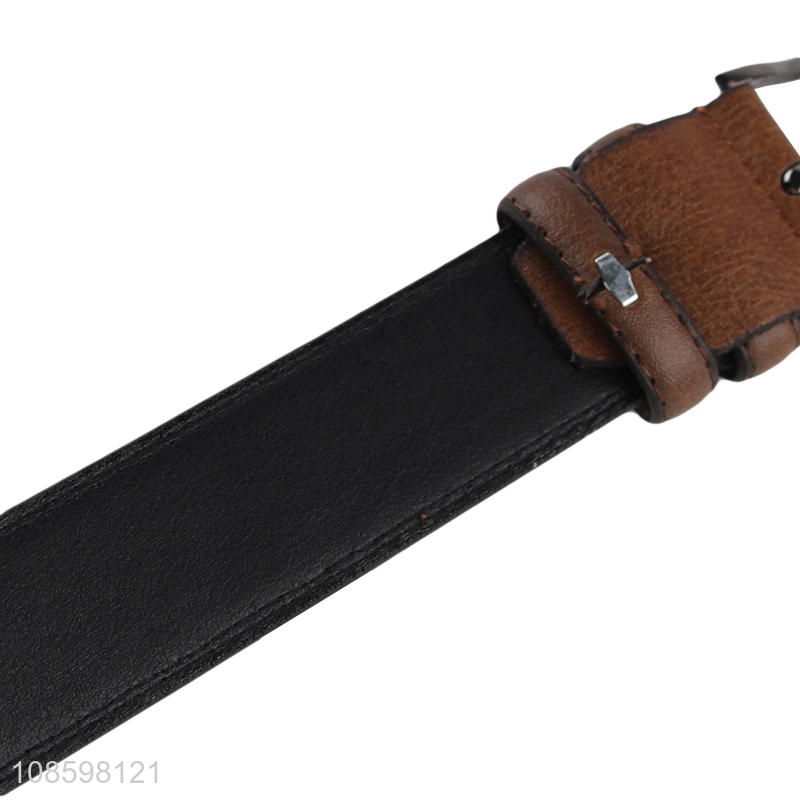 Hot selling 125cm pu leather belt pants belt for men