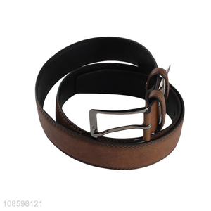 Hot selling 125cm pu leather belt pants belt for men