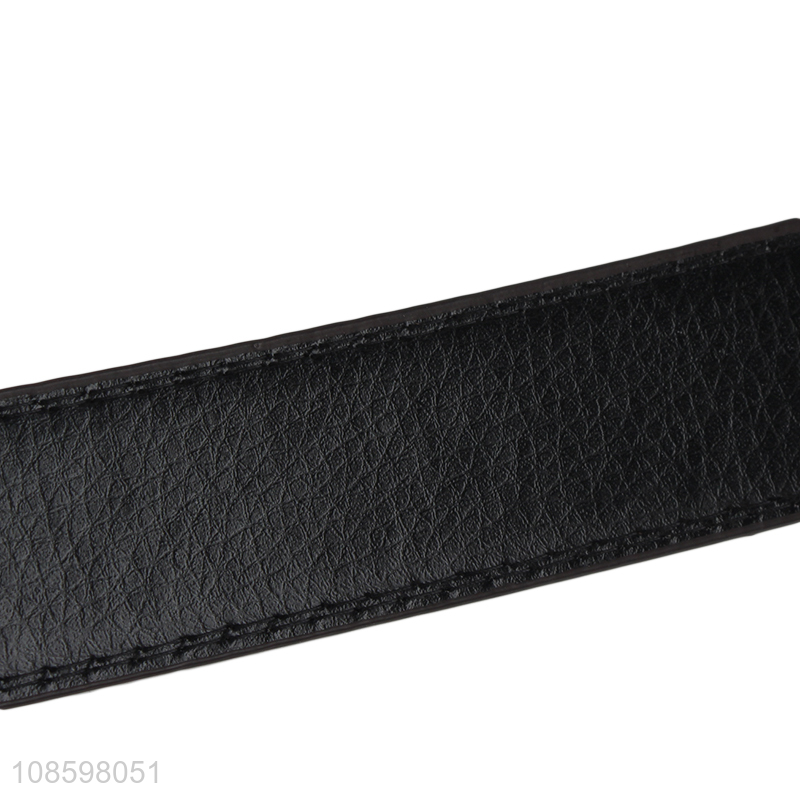 Wholesale 125cm men's jeans belt with metal pin buckle