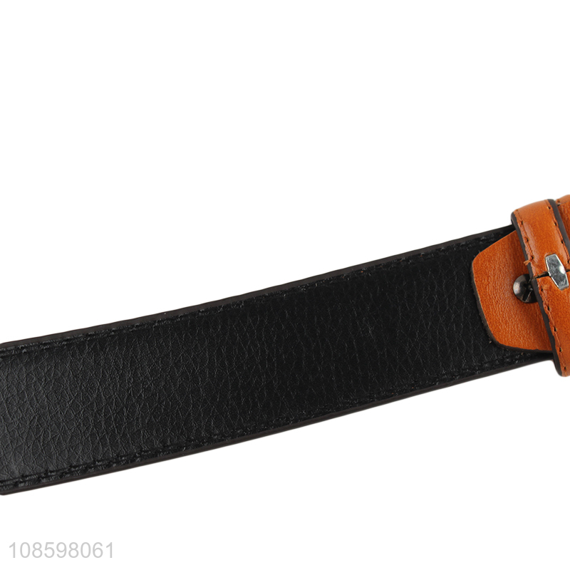 New arrival 125cm pin buckle belt men pu leather belt