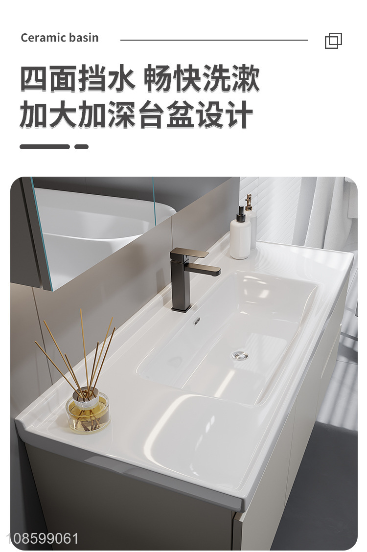 Popular products ceramic washbasin smart mirror cabinet for bathroom