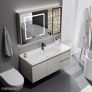 Popular <em>products</em> ceramic washbasin smart mirror cabinet for <em>bathroom</em>