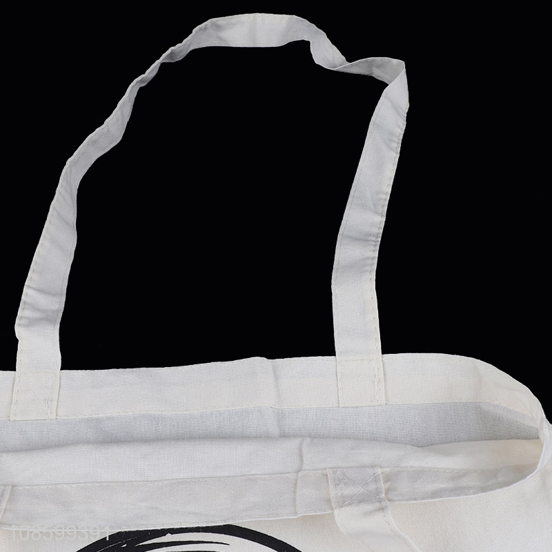 Hot selling white portable shopping bag tote bag wholesale