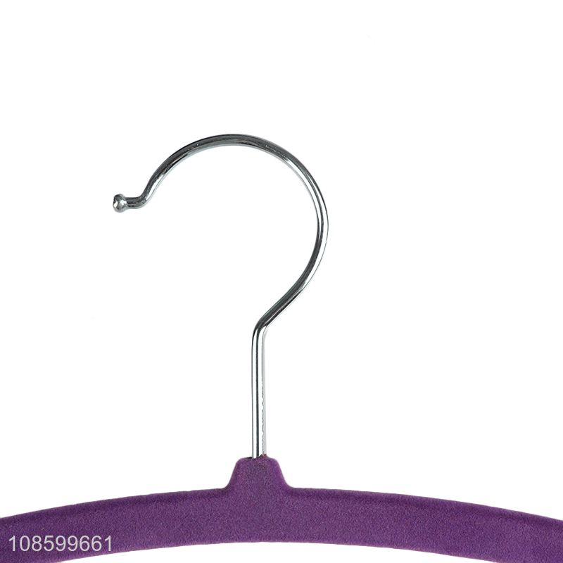 New product flocking coat hanger velvet clothes hanger