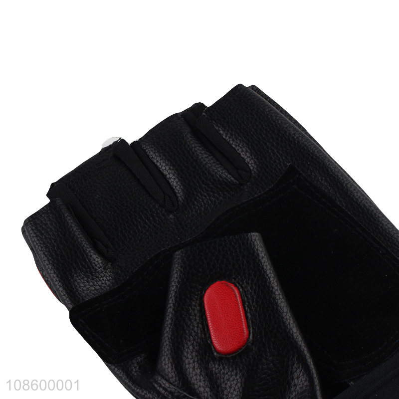 Wholesale outdoor sports gloves half-finger pu leather gloves