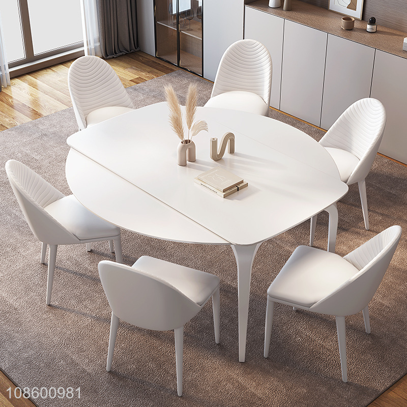 Yiwu factory dining room furniture expandable rock board dining board