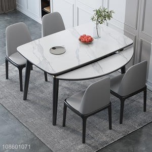 China products retractable solid wood dining table for home furniture