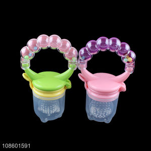Hot product non-toxic silicone baby fruit feeder pacifier