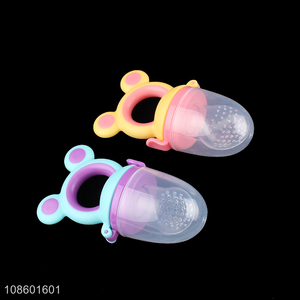 Online wholesale silicone baby fruit feeder infant teethers