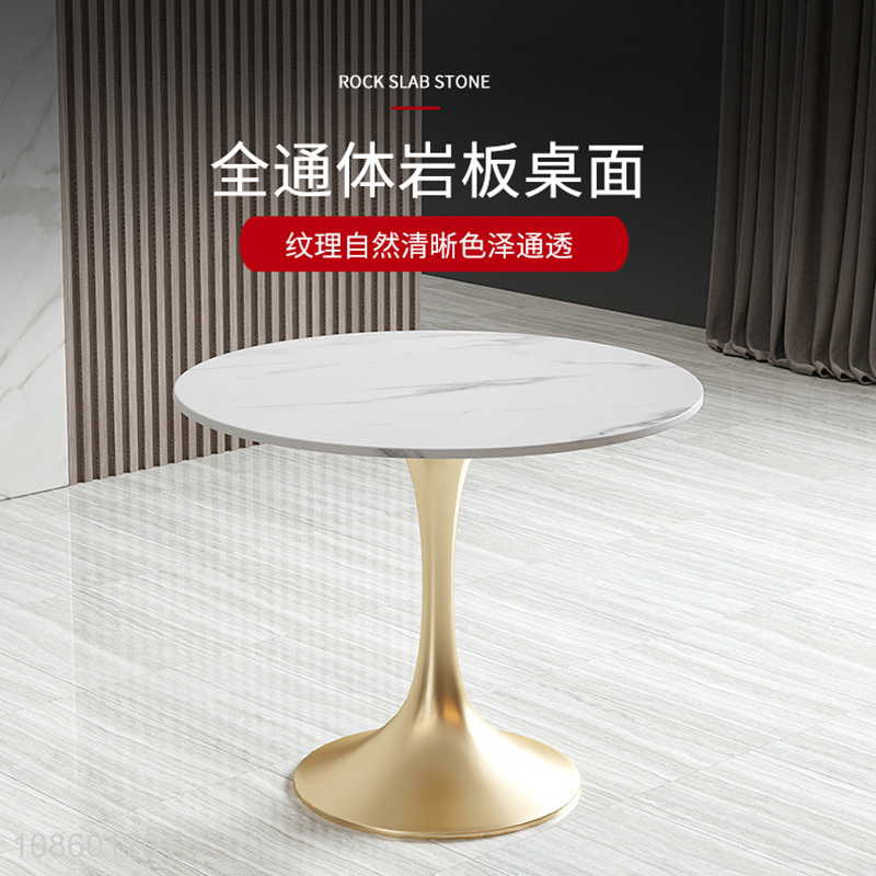 High quality modern stone top negotiation table and chair set