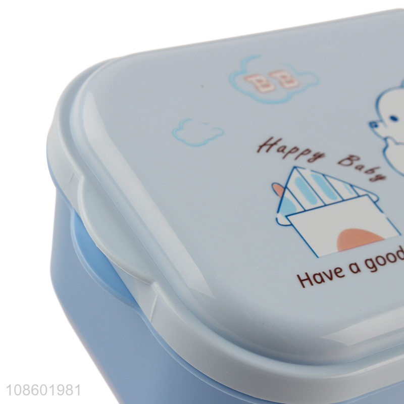 Top selling cartoon plastic students school lunch box wholesale