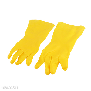 Hot <em>products</em> yellow kitchen <em>bathroom</em> cleaning gloves for sale