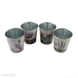 Top selling garden supplies metal flower pot wholesale