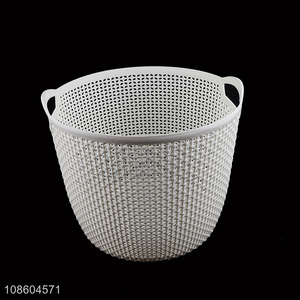 Best selling round portable dirty clothes basket for bathroom