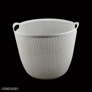 Online wholesale round household dirty clothes basket with handle
