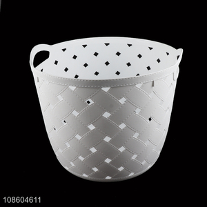 Top quality round kitchen bathroom storage basket laundry basket