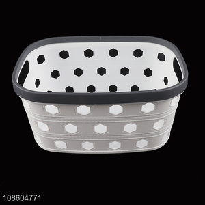 Most popular durable hollow pp storage basket with handle