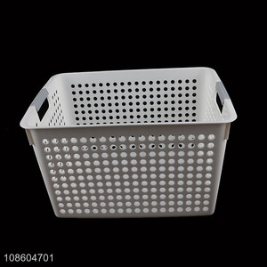Good selling hollow vegetable clothes storage basket with handle