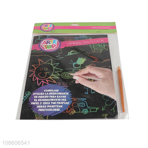 Top selling creative scratch paper painting board toys wholesale