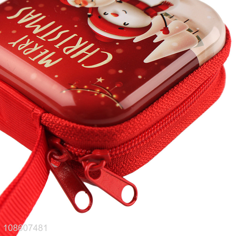 Factory price tinplate mini coin purse for christmas gifts