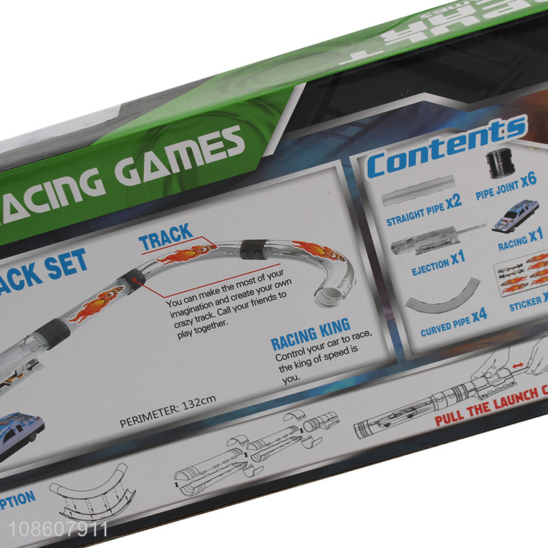 Wholesale 15pcs metal catapult rail car set track toy for kids