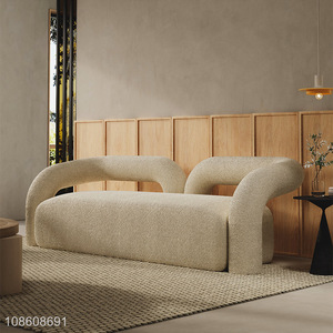 Wholesale hotel furniture fabric sofa faux sherpa sofa armrest sofa