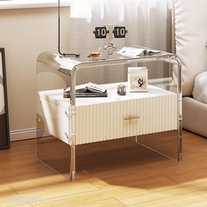 Good quality foating small acrylic bedside cabinet nightstand
