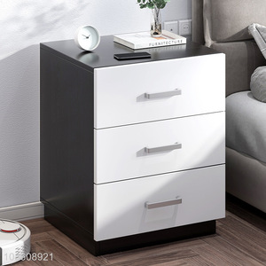 Top quality 3drawer bedroom nightstand bedside table for sale