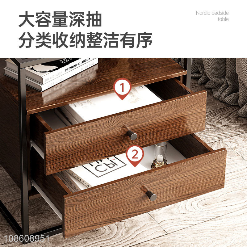 Factory supply mini bedside table storage cabinet for bedroom