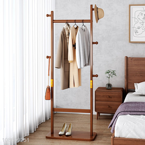 Low price simple floor-to-ceiling bedroom coat rack for sale