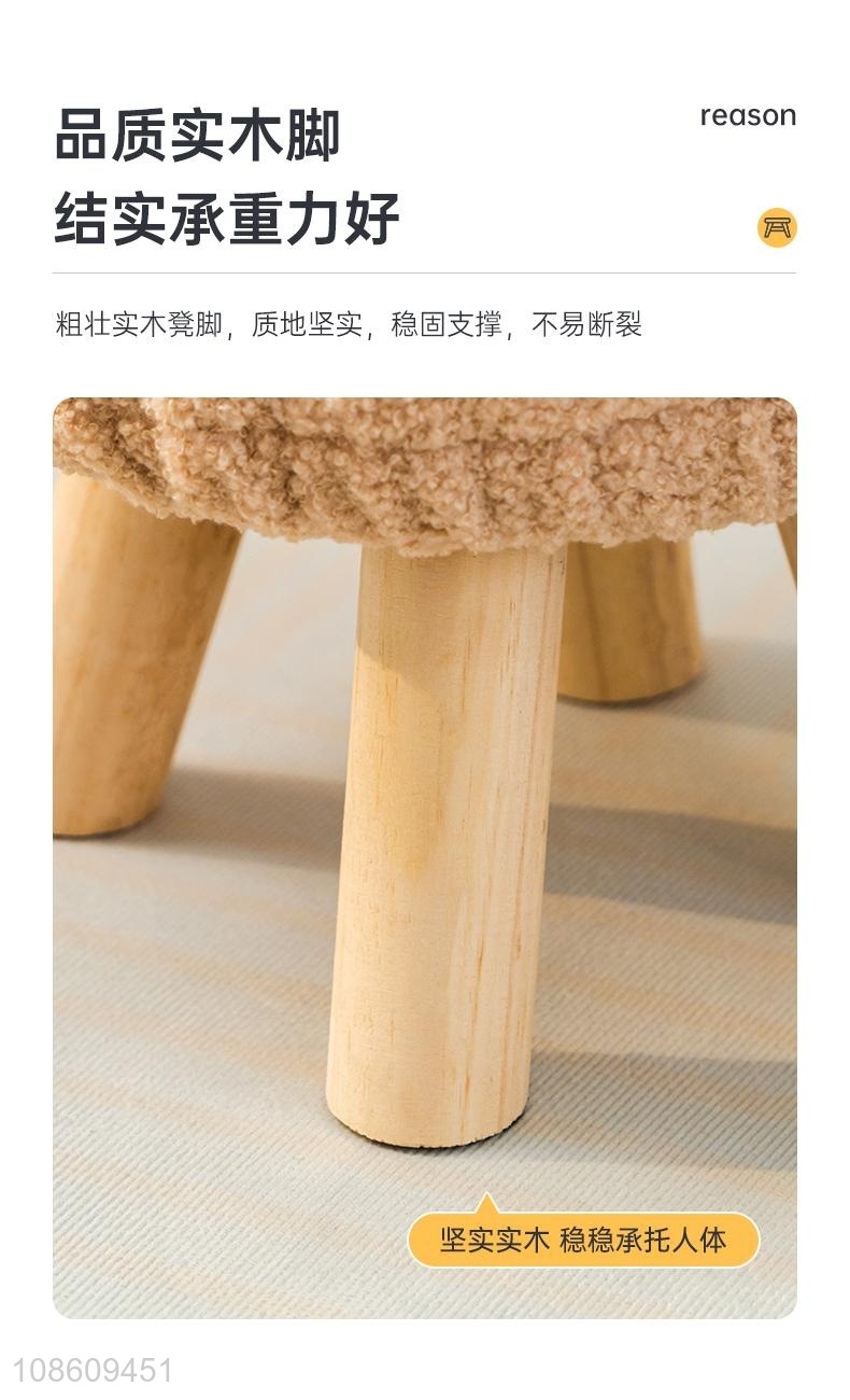 Factory price round home casual stool sofa stool shoes stools wholesale
