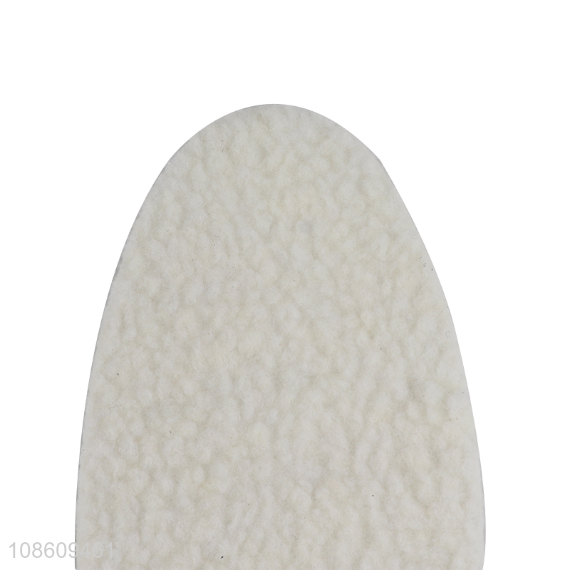 Good quality faux sherpa shoe inserts winter warm shoe insoles