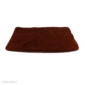 Wholesale solid color faux rabbit hair <em>mat</em> non-slip <em>floor</em> mats carpets