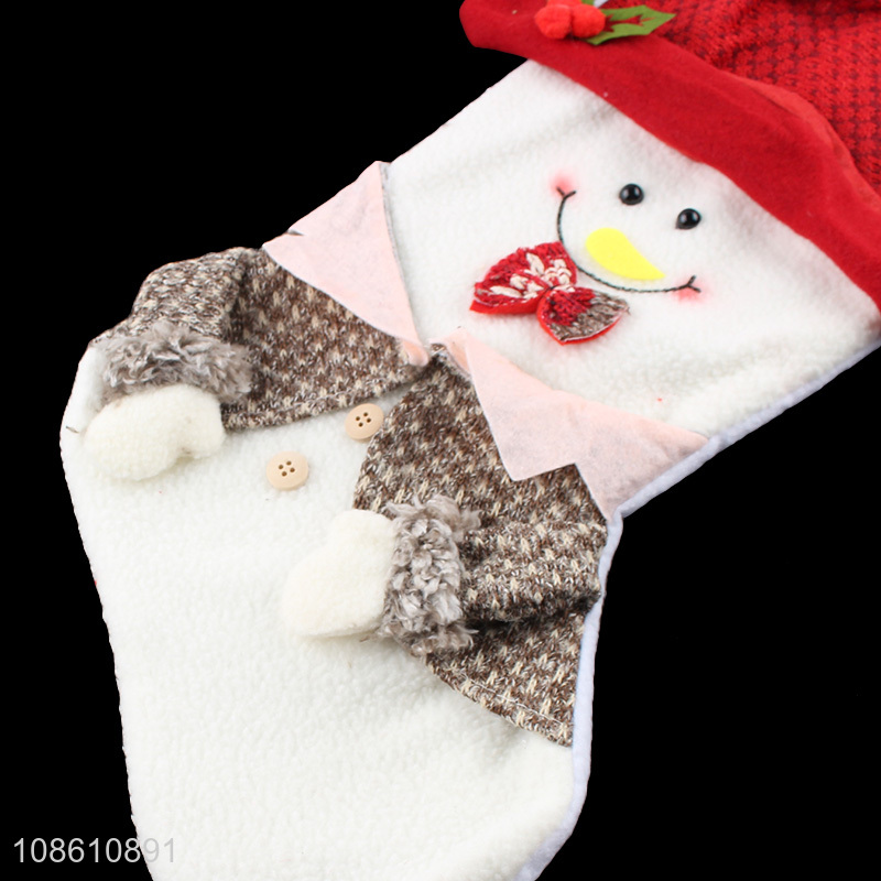 Top selling snowman cute christmas socks gifts bag wholesale