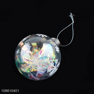 China products round transparent hanging led lights ball for decoration