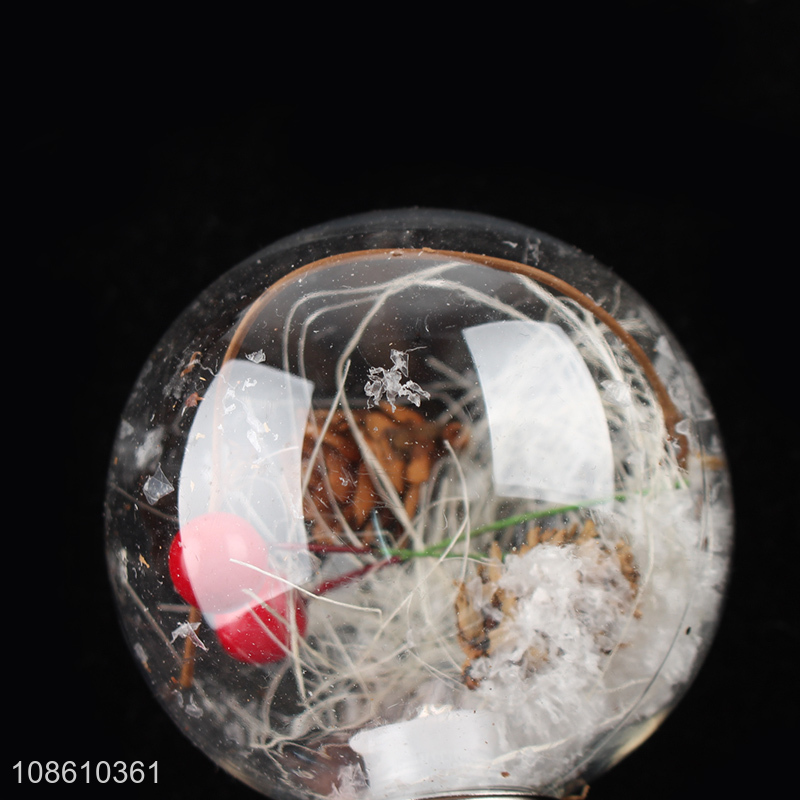 Hot items christmas hanging ornaments transparent led lights ball