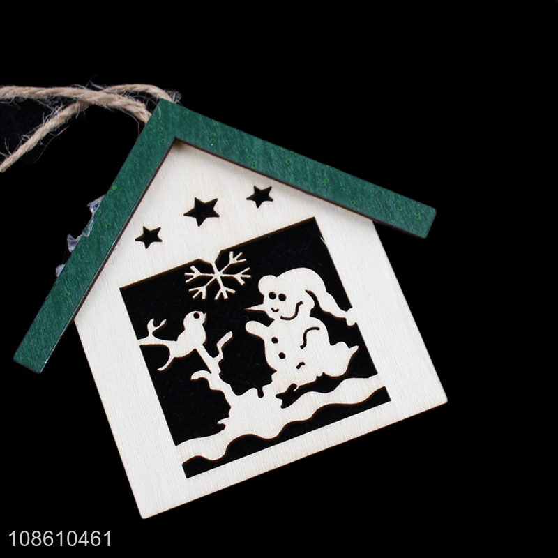 New style xmas tree decoration house shape hanging ornaments for sale