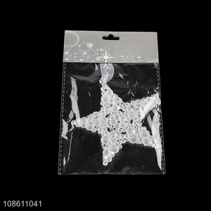 Factory price star shape xmas tree hanging ornaments decoration