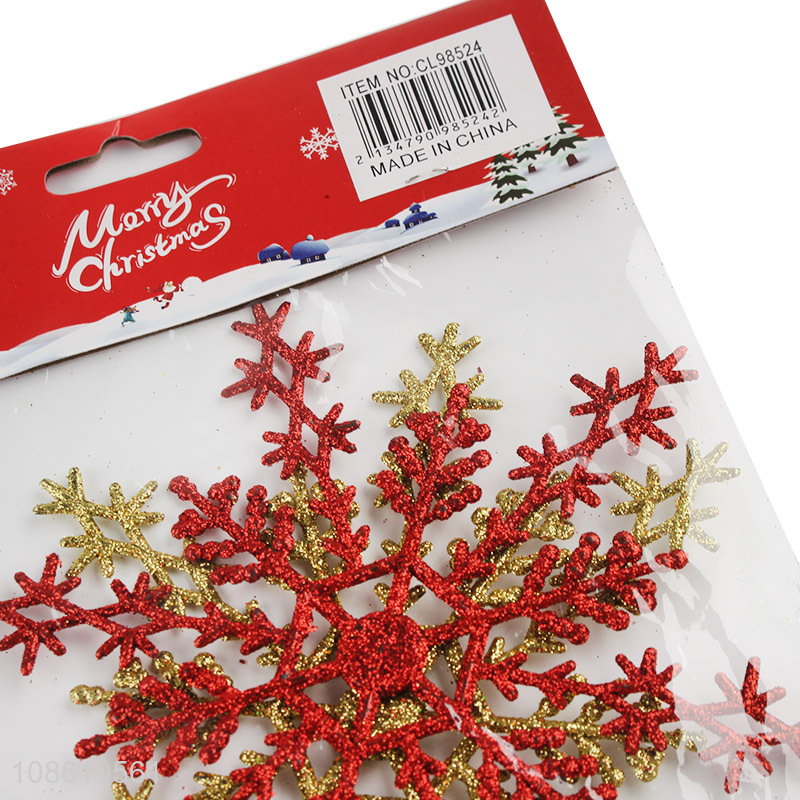 Good quality snowflakes shape xmas tree hanging ornaments decoration