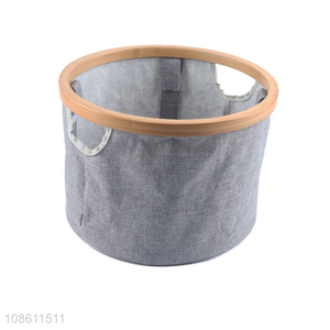 Good quality round nonwovens laundry basket multipurpose storage basket