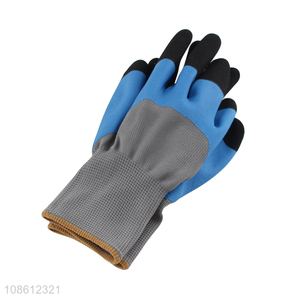 China supplier industrial protective coated safety working gloves